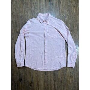 Lululemon Shirt Men's Large Pink Commission Button Up Long Sleeve Pocket Stretch